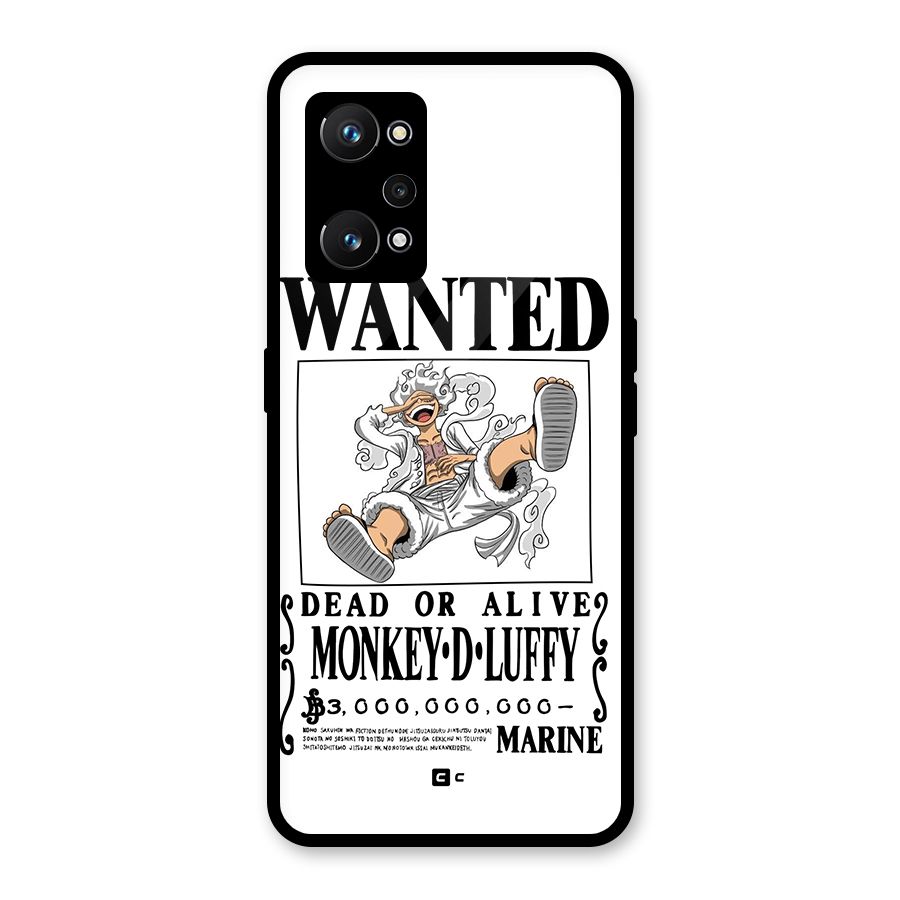 Munkey D Luffy Wanted  Glass Back Case for Realme GT Neo 3T