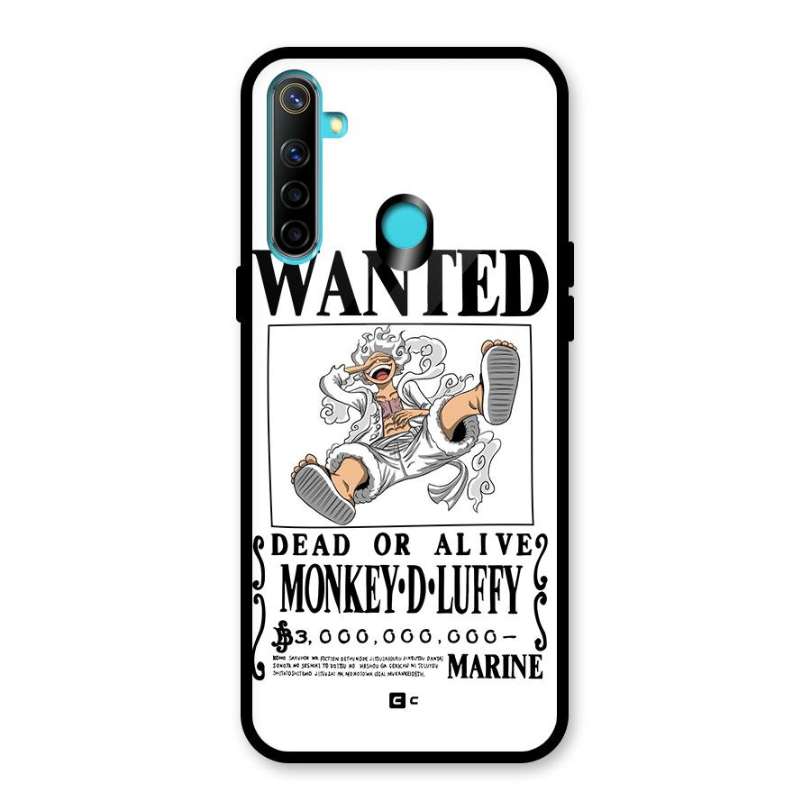 Munkey D Luffy Wanted  Glass Back Case for Realme Narzo 10