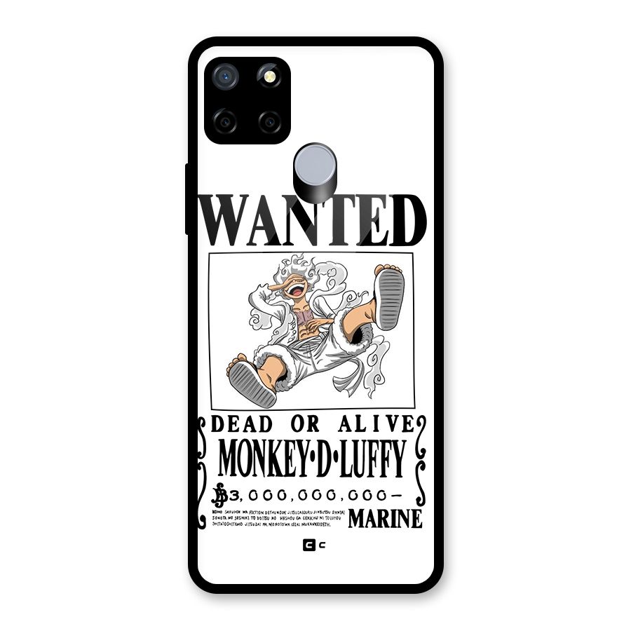 Munkey D Luffy Wanted  Glass Back Case for Realme Narzo 20