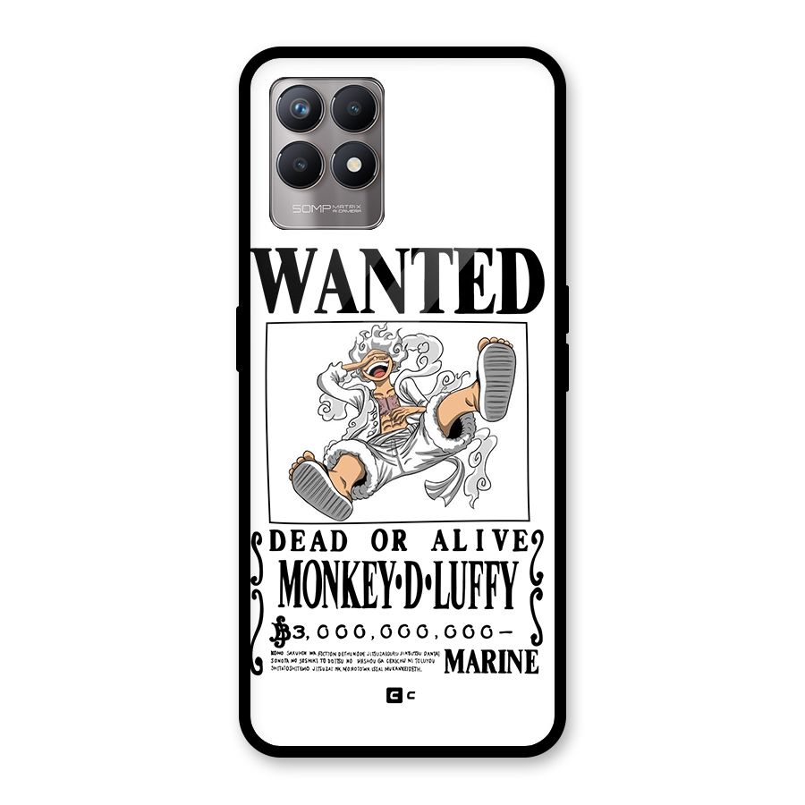 Munkey D Luffy Wanted  Glass Back Case for Realme Narzo 50
