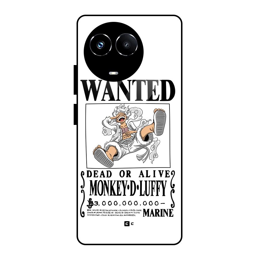 Munkey D Luffy Wanted  Glass Back Case for Realme Narzo 60X