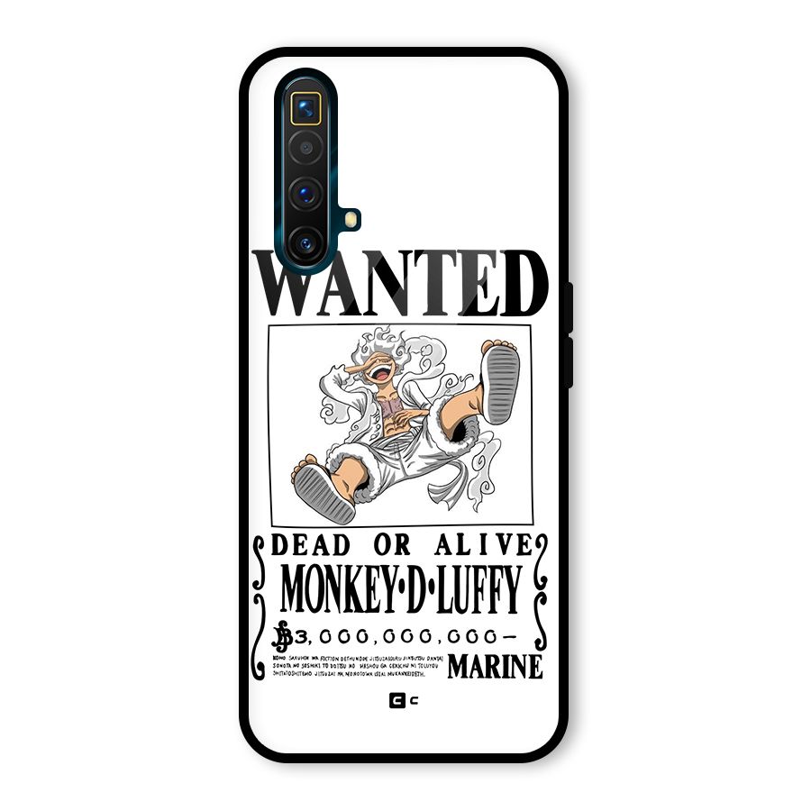 Munkey D Luffy Wanted  Glass Back Case for Realme X3