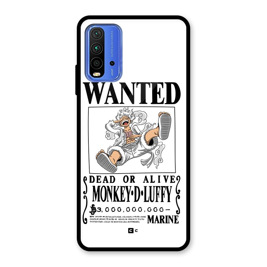 Munkey D Luffy Wanted  Glass Back Case for Redmi 9 Power