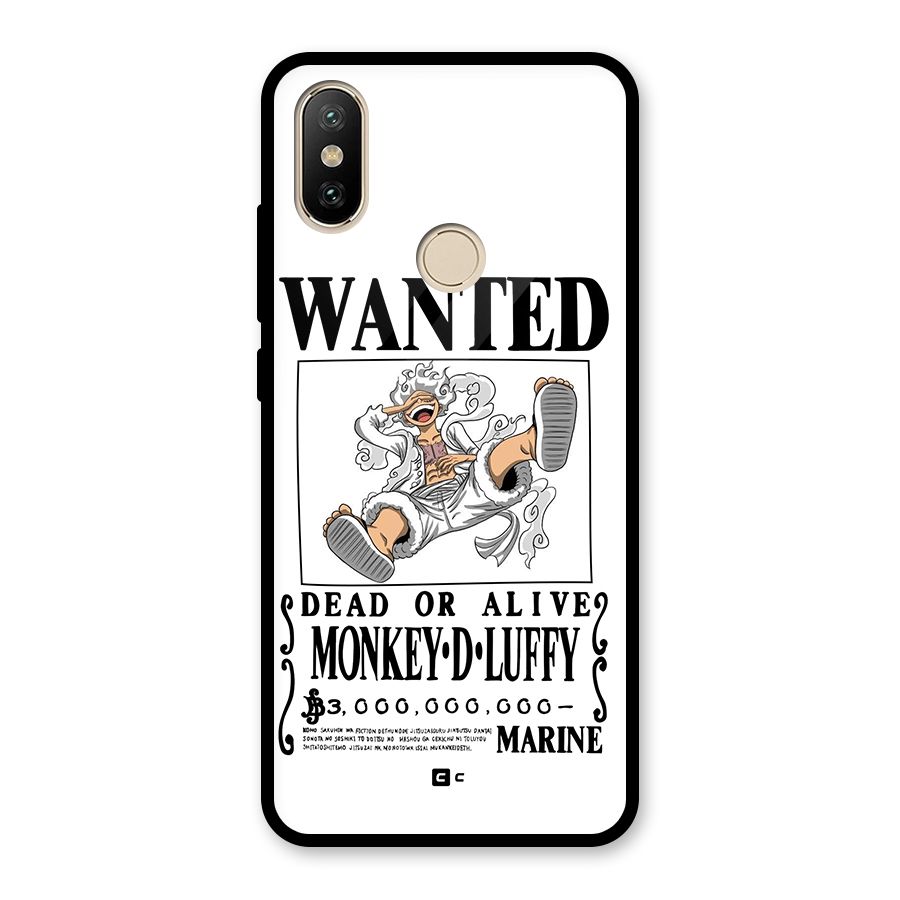 Munkey D Luffy Wanted  Glass Back Case for Redmi A1