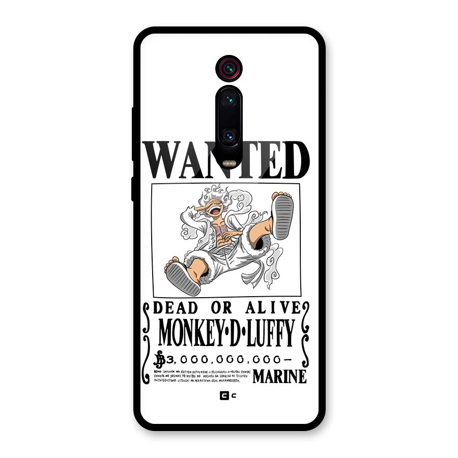 Munkey D Luffy Wanted  Glass Back Case for Redmi K20 Pro