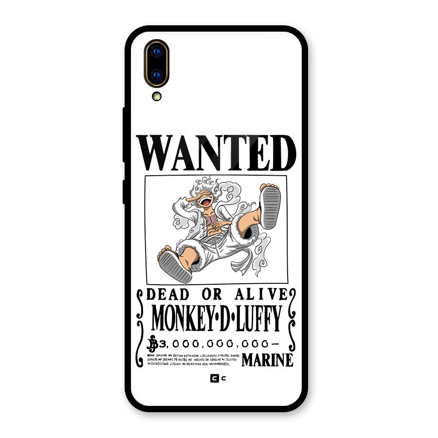 Munkey D Luffy Wanted  Glass Back Case for Vivo V11 Pro
