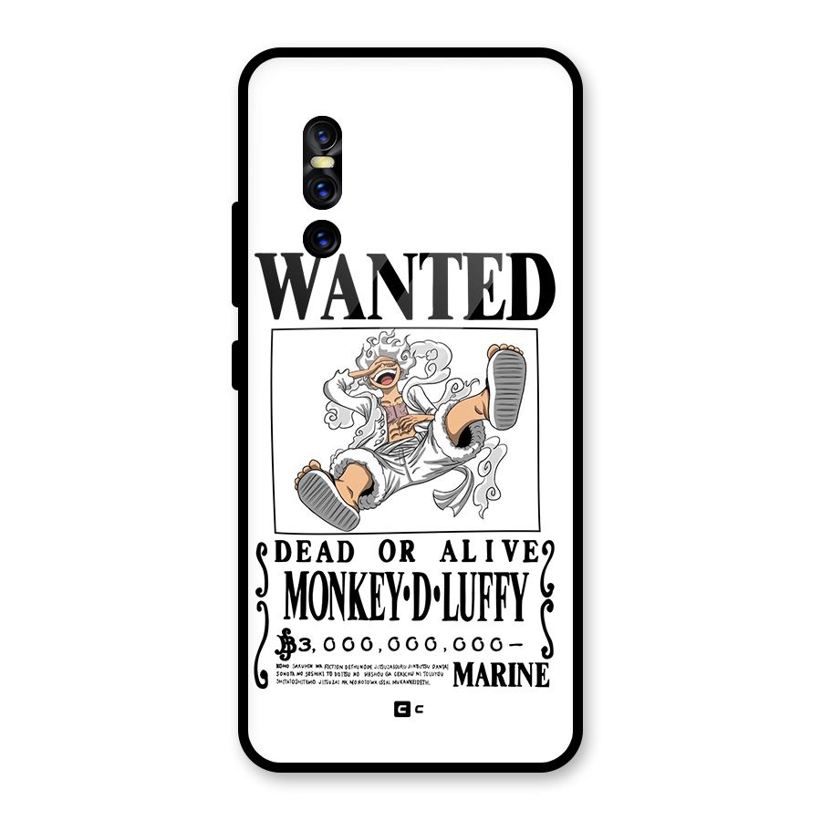 Munkey D Luffy Wanted  Glass Back Case for Vivo V15 Pro