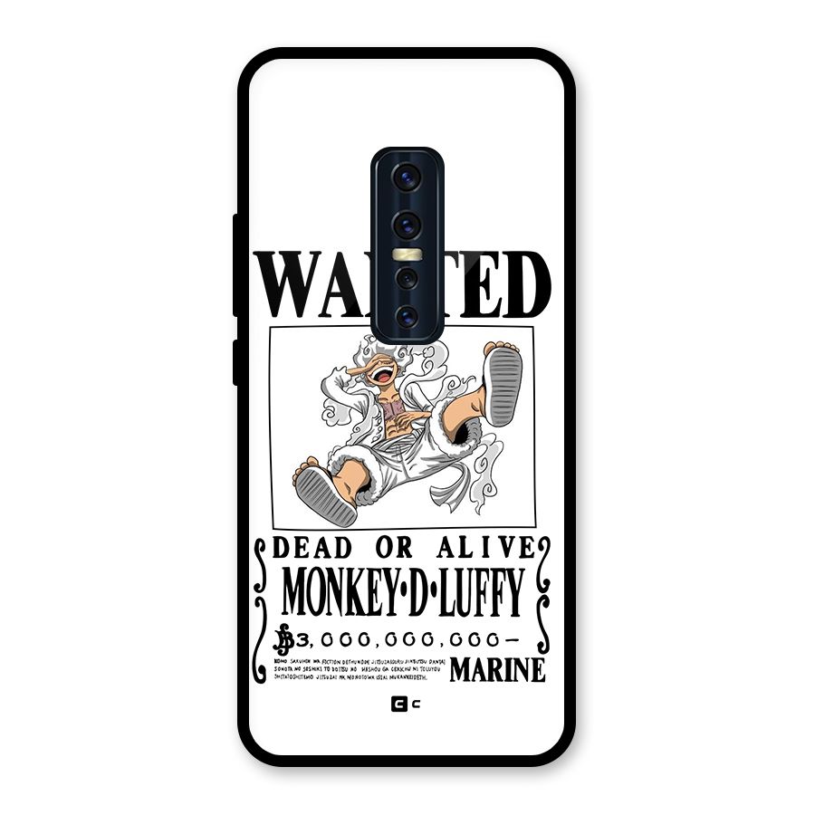 Munkey D Luffy Wanted  Glass Back Case for Vivo V17 Pro