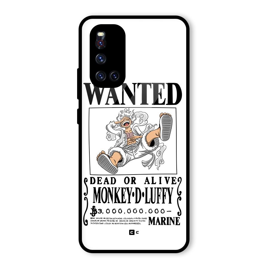 Munkey D Luffy Wanted  Glass Back Case for Vivo V19