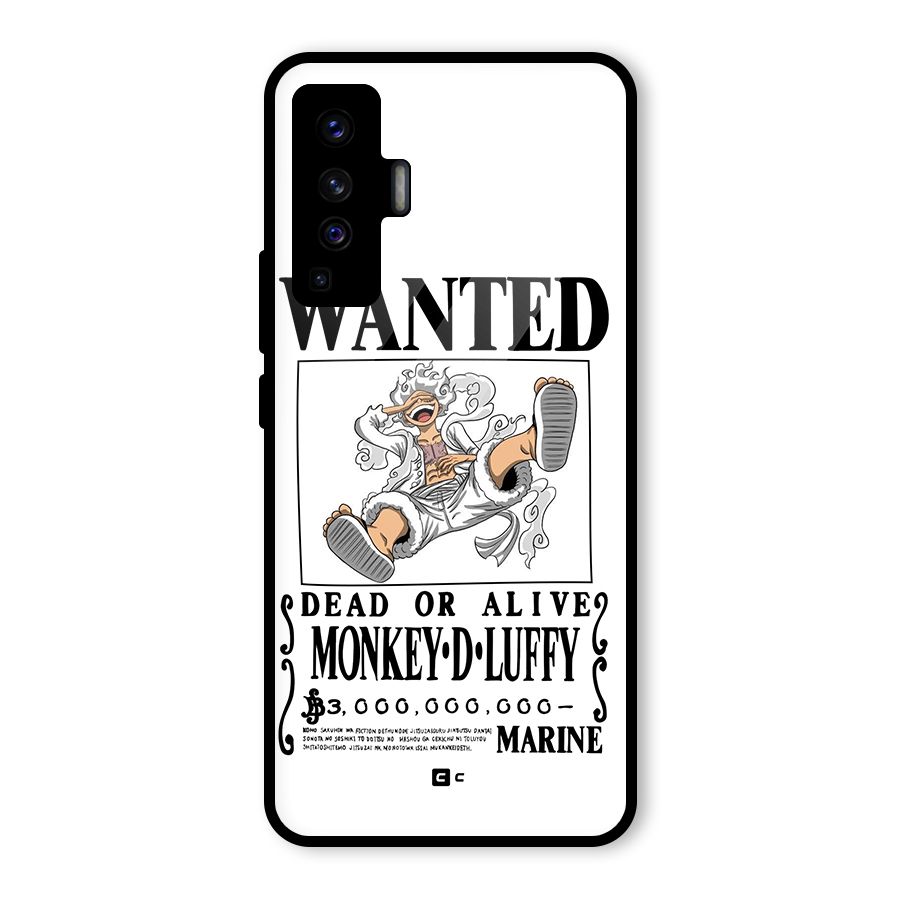 Munkey D Luffy Wanted  Glass Back Case for Vivo X50