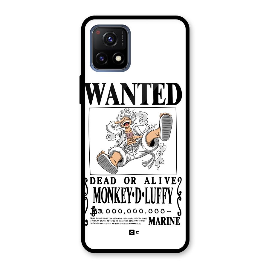 Munkey D Luffy Wanted  Glass Back Case for Vivo Y72 5G