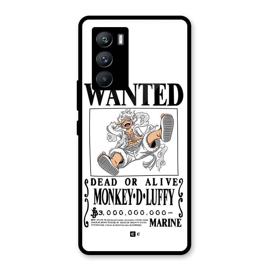 Munkey D Luffy Wanted  Glass Back Case for Vivo iQOO 9 SE