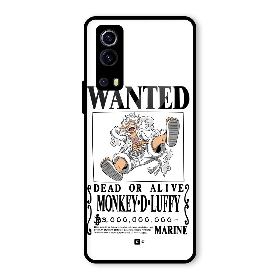 Munkey D Luffy Wanted  Glass Back Case for Vivo iQOO Z3