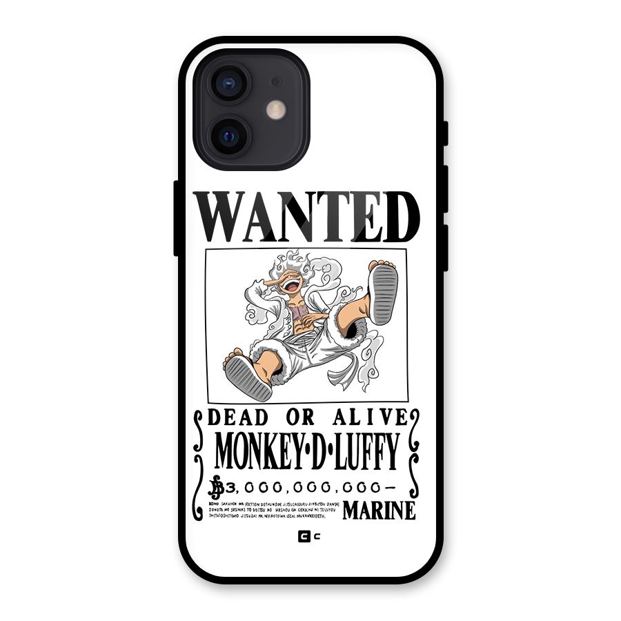 Munkey D Luffy Wanted  Glass Back Case for iPhone 12