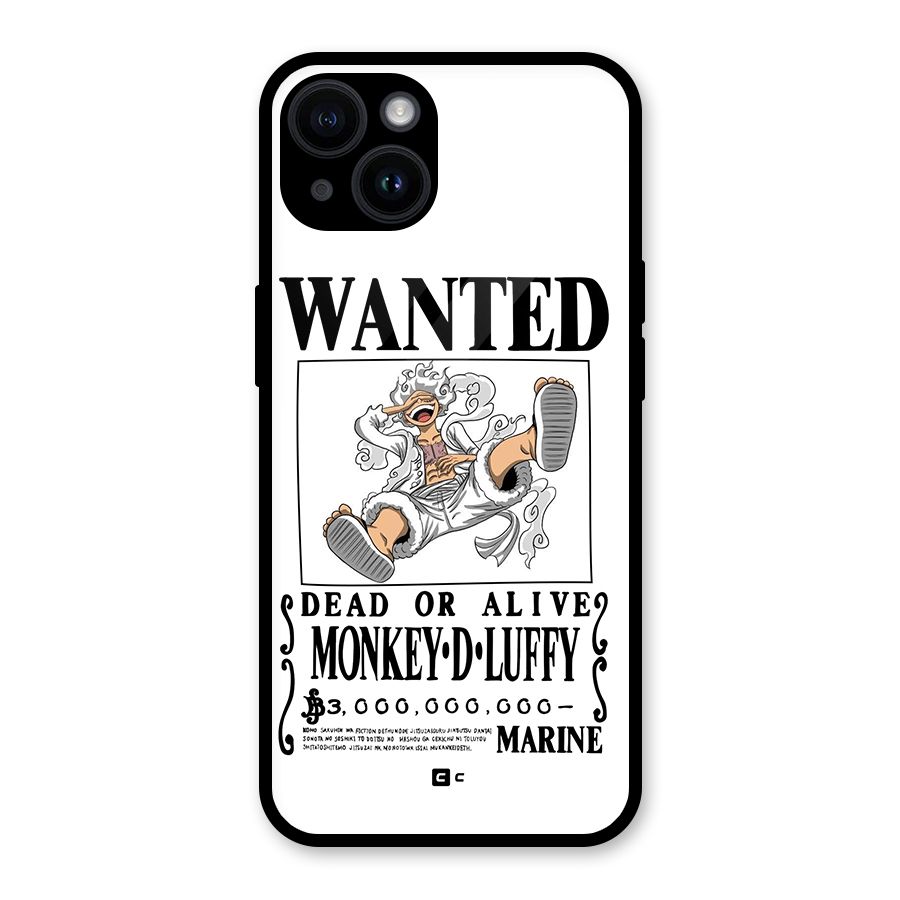 Munkey D Luffy Wanted  Glass Back Case for iPhone 14