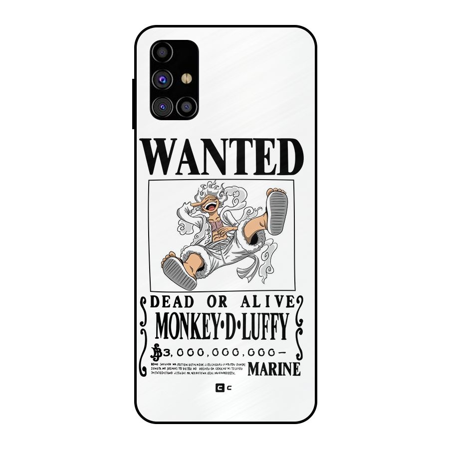 Munkey D Luffy Wanted  Metal Back Case for Galaxy M31s