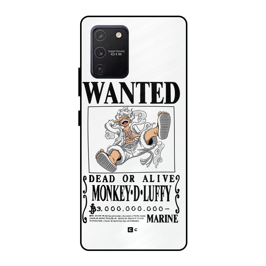 Munkey D Luffy Wanted  Metal Back Case for Galaxy S10 Lite