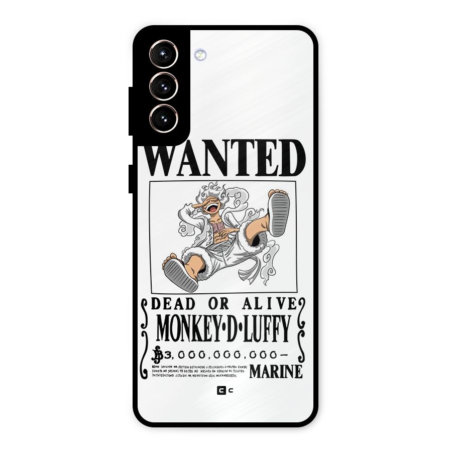 Munkey D Luffy Wanted  Metal Back Case for Galaxy S21 Plus
