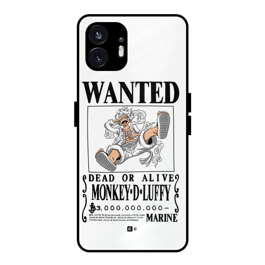 Munkey D Luffy Wanted  Metal Back Case for Nothing Phone 2