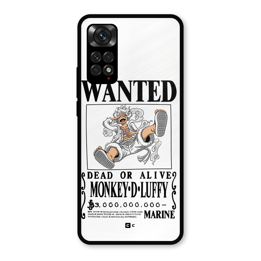 Munkey D Luffy Wanted  Metal Back Case for Redmi Note 11s