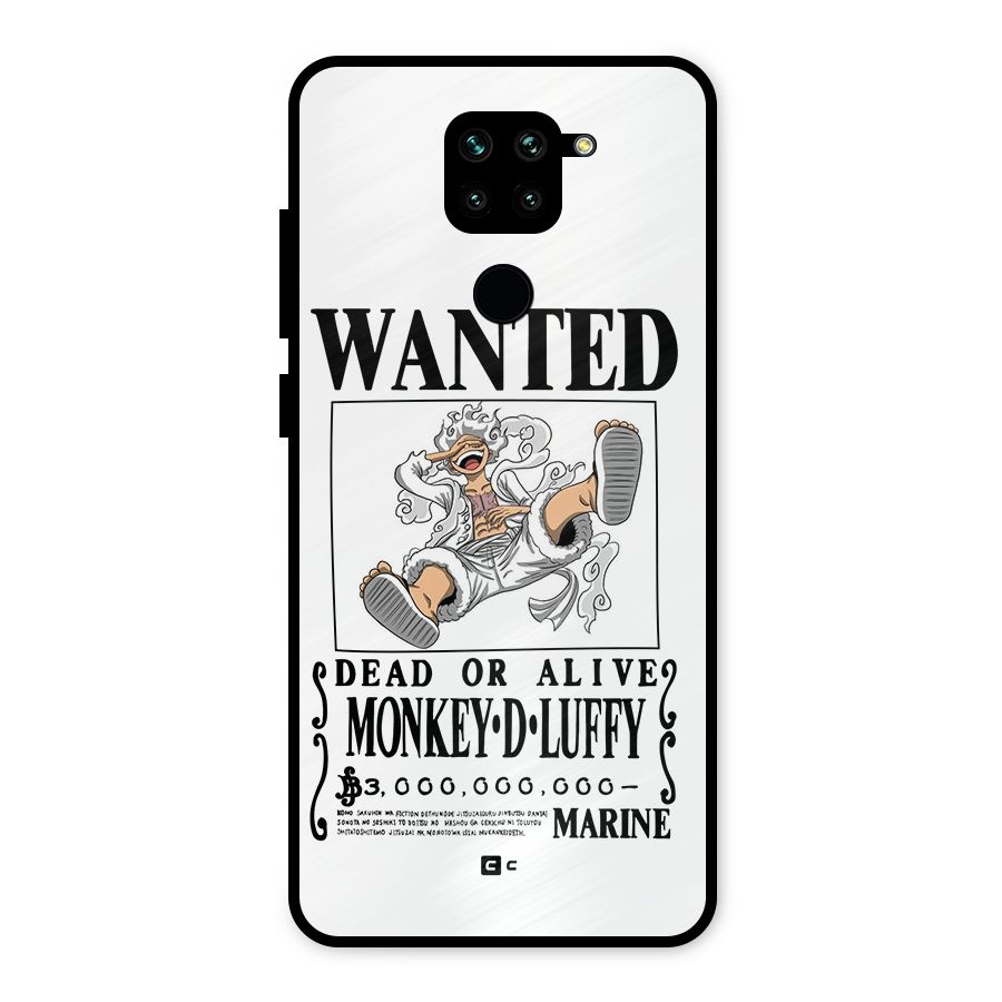 Munkey D Luffy Wanted  Metal Back Case for Redmi Note 9