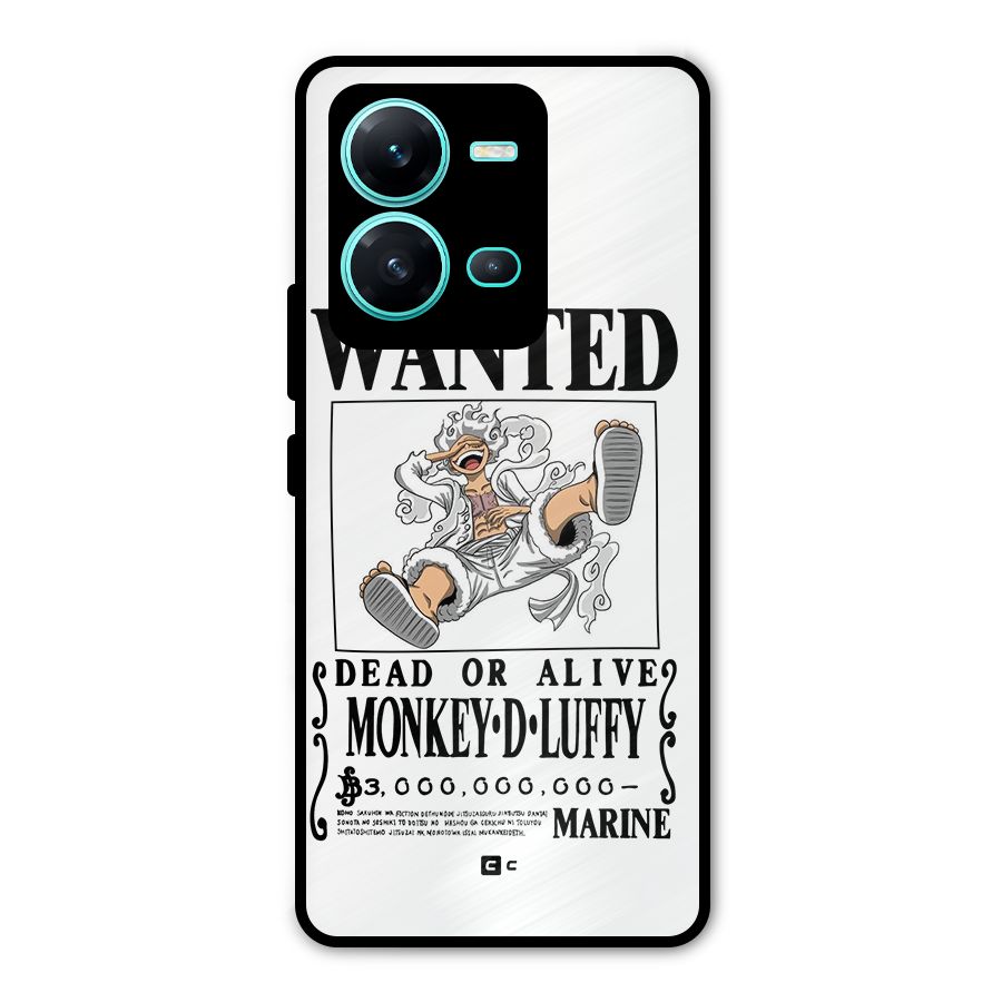 Munkey D Luffy Wanted  Metal Back Case for Vivo V25