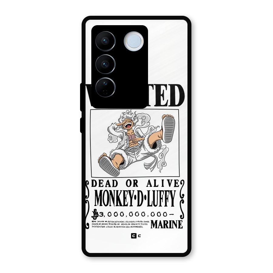 Munkey D Luffy Wanted  Metal Back Case for Vivo V27 Pro