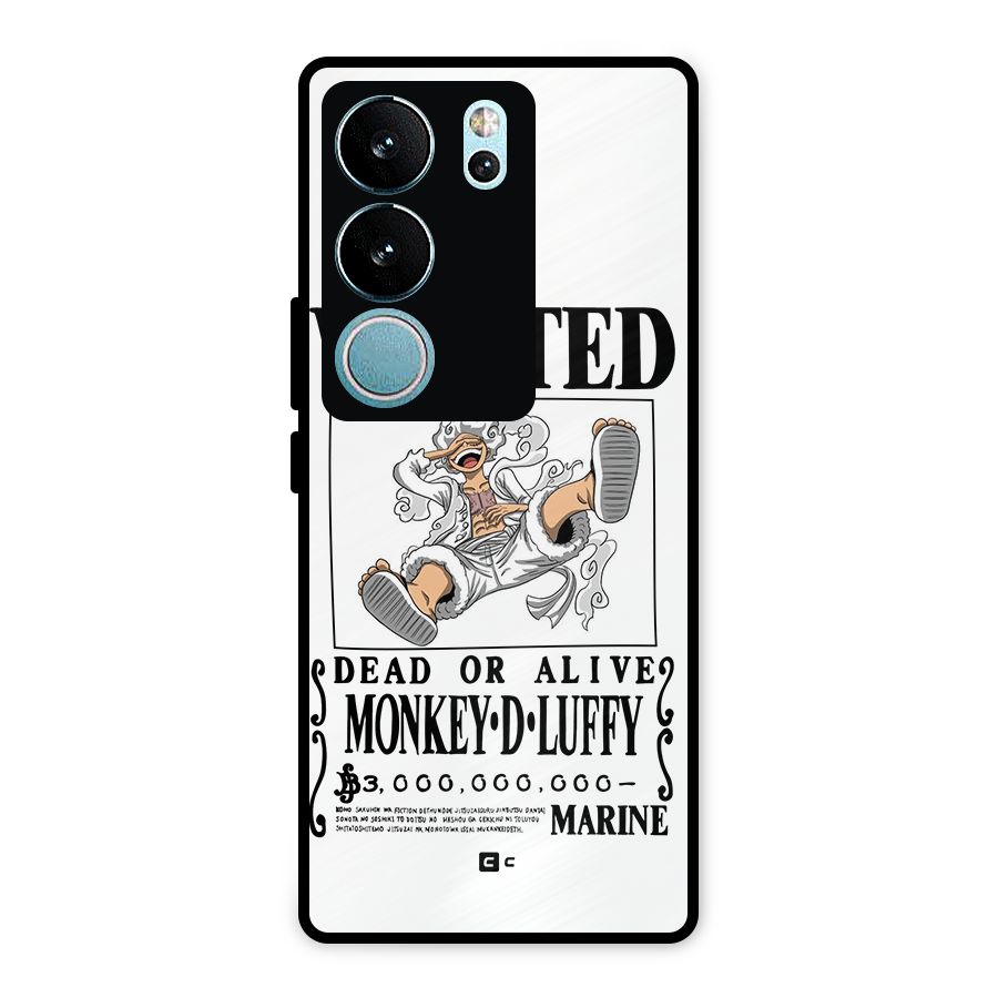 Munkey D Luffy Wanted  Metal Back Case for Vivo V29 Pro