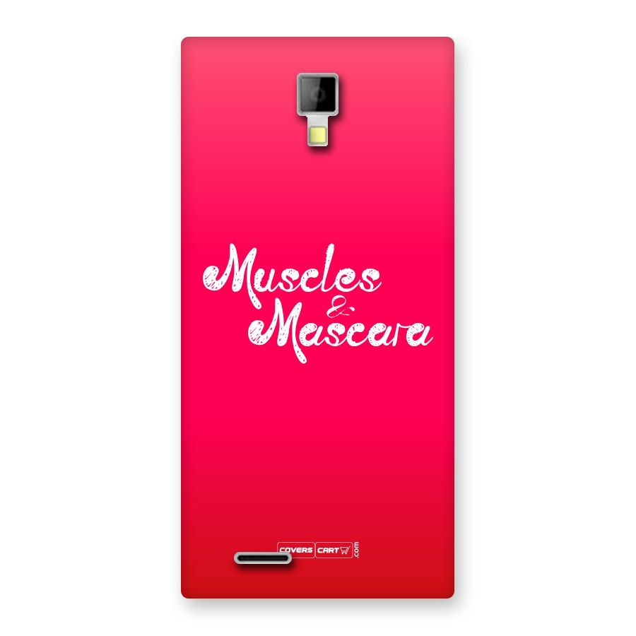 Muscles and Mascara Back Case for Micromax Canvas Xpress A99