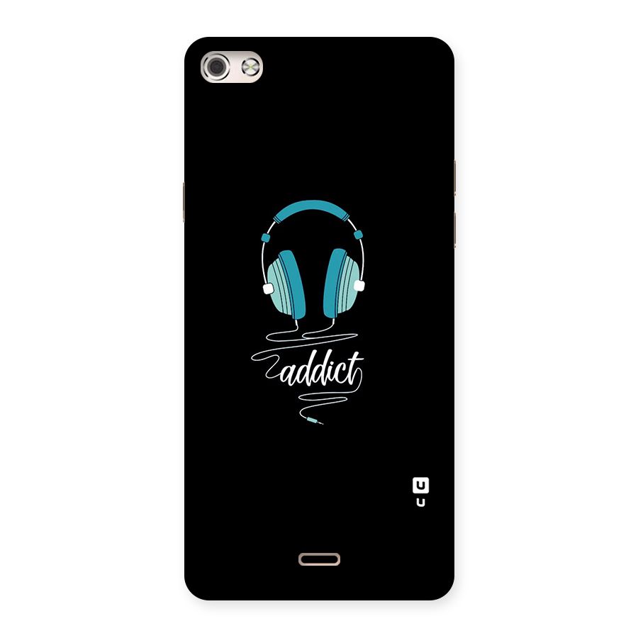 Music Addict Back Case for Micromax Canvas Silver 5