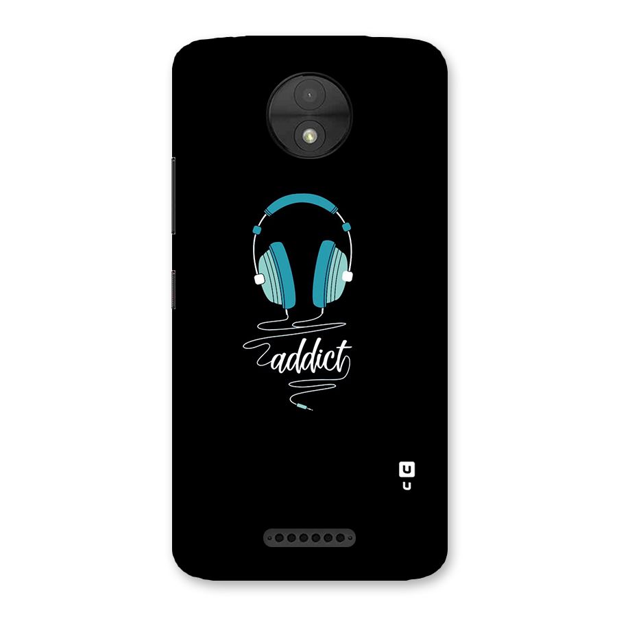 Music Addict Back Case for Moto C