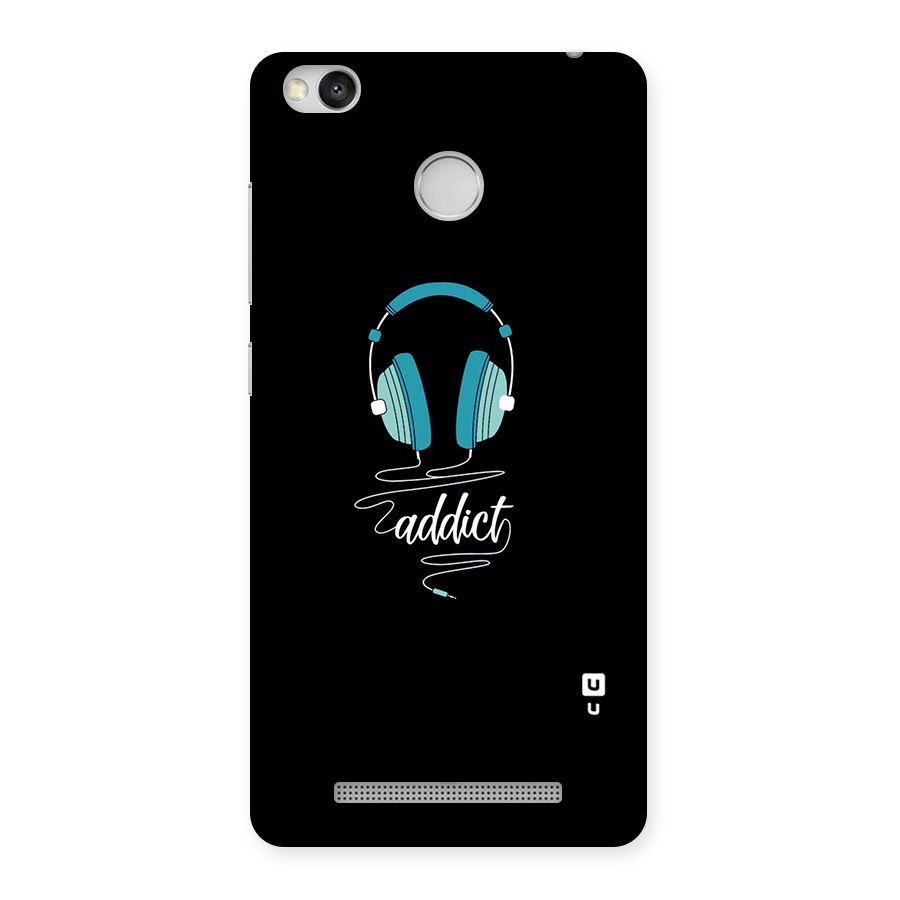 Music Addict Back Case for Redmi 3S Prime