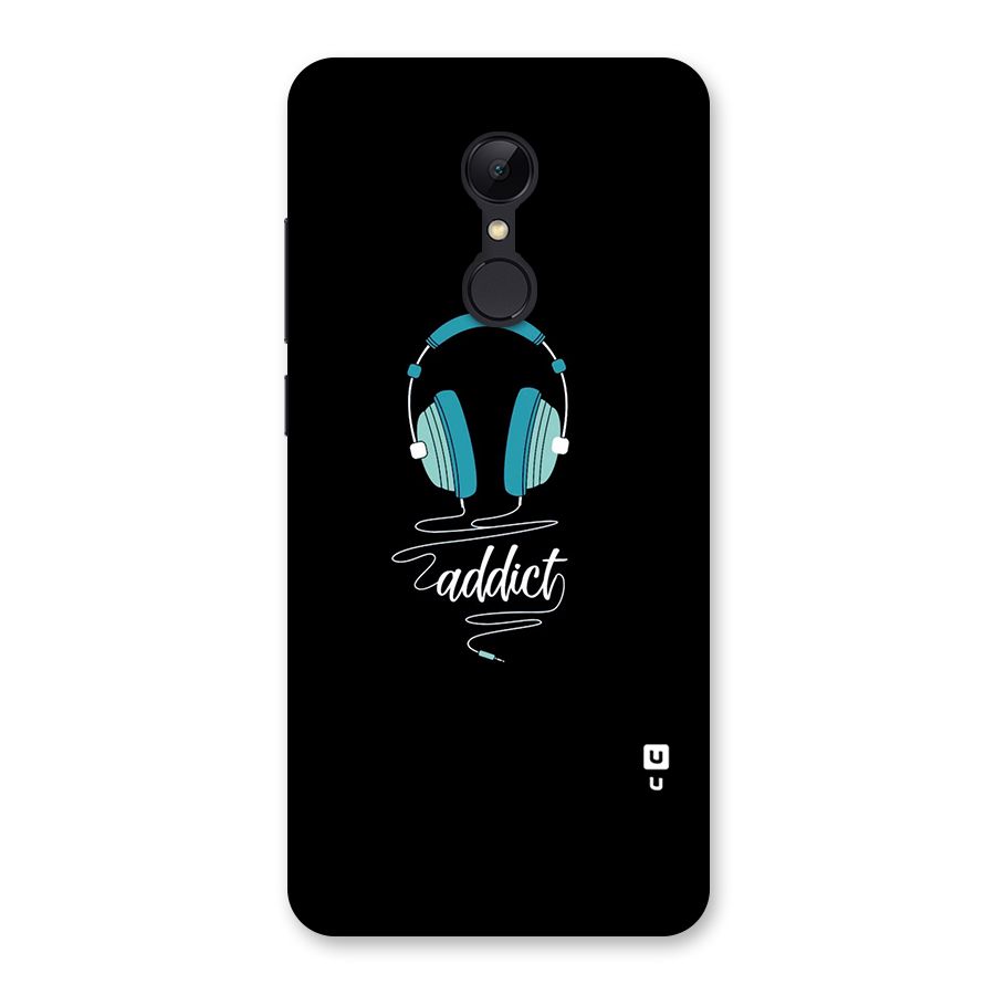 Music Addict Back Case for Redmi 5