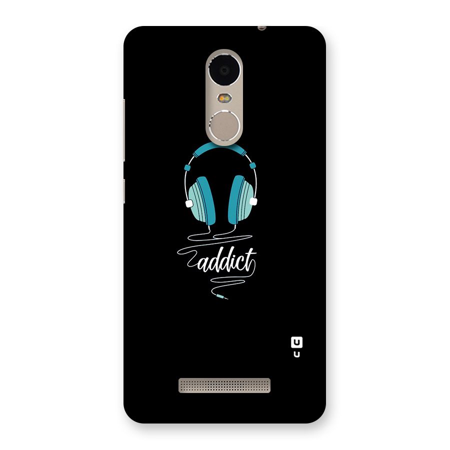 Music Addict Back Case for Xiaomi Redmi Note 3