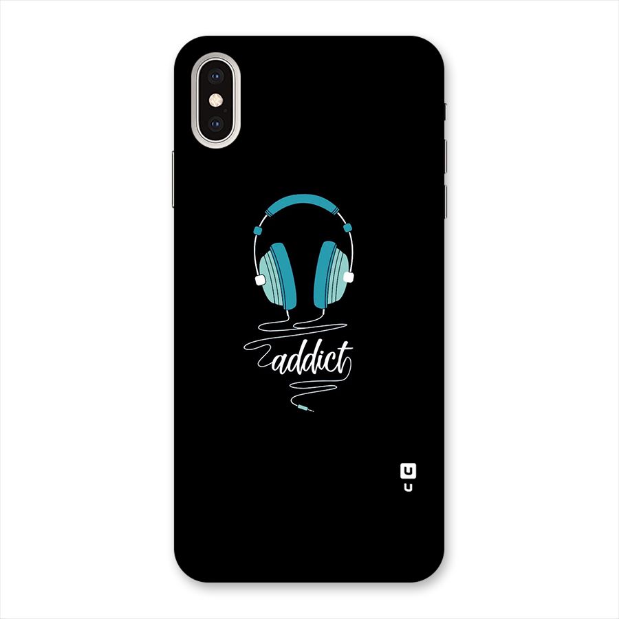 Music Addict Back Case for iPhone XS Max