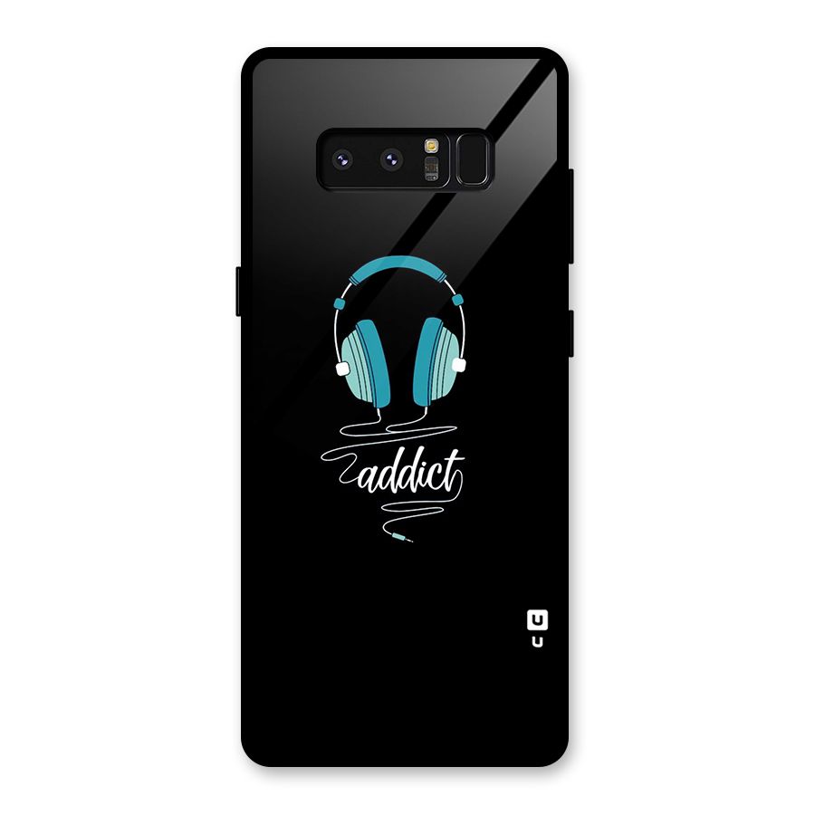 Music Addict Glass Back Case for Galaxy Note 8
