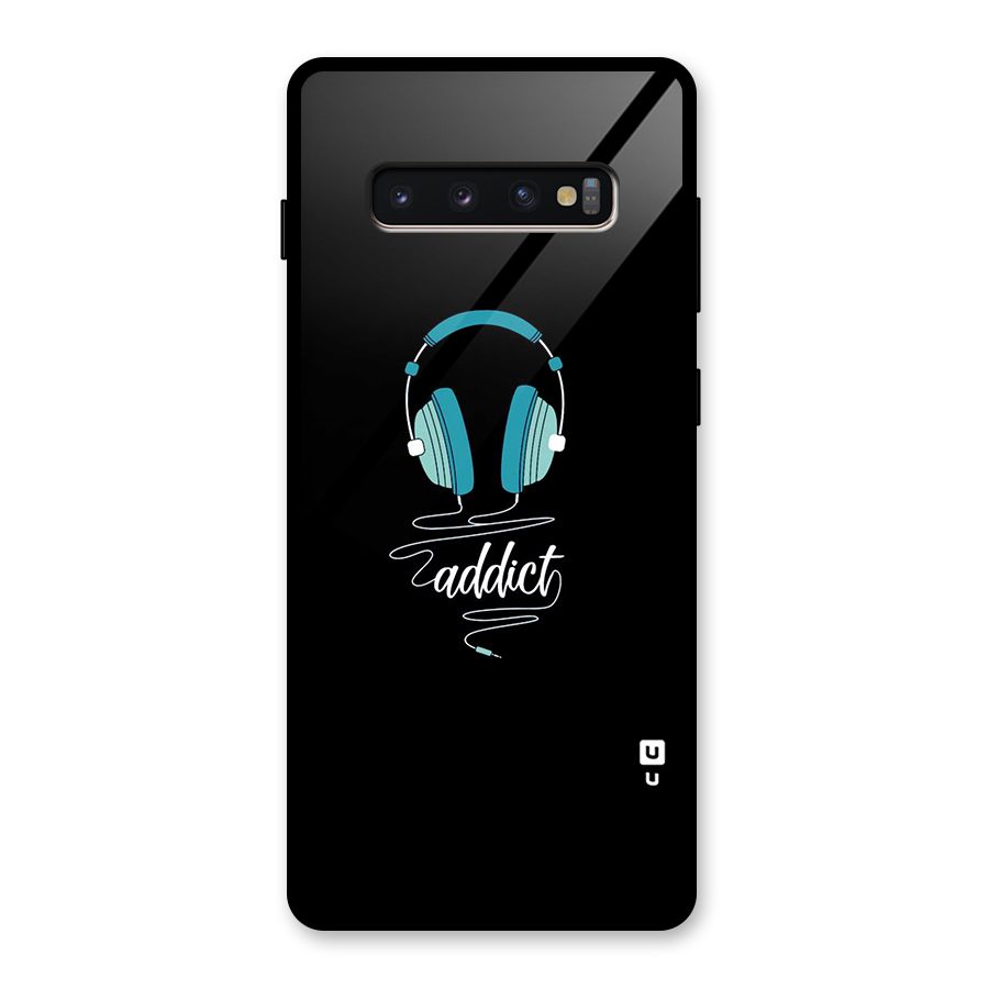 Music Addict Glass Back Case for Galaxy S10 Plus