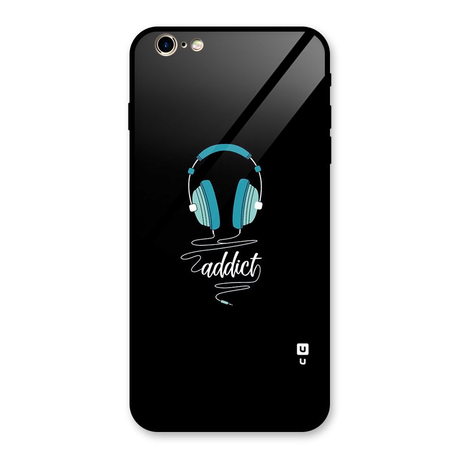 Music Addict Glass Back Case for iPhone 6 Plus 6S Plus