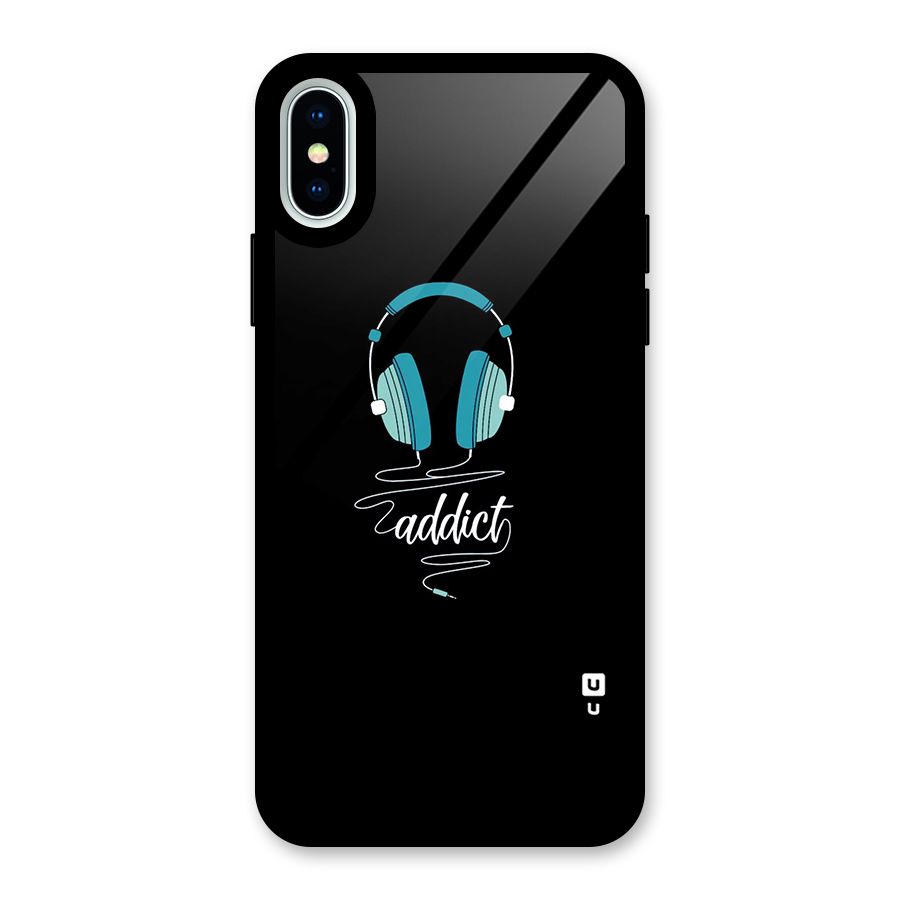 Music Addict Glass Back Case for iPhone XS