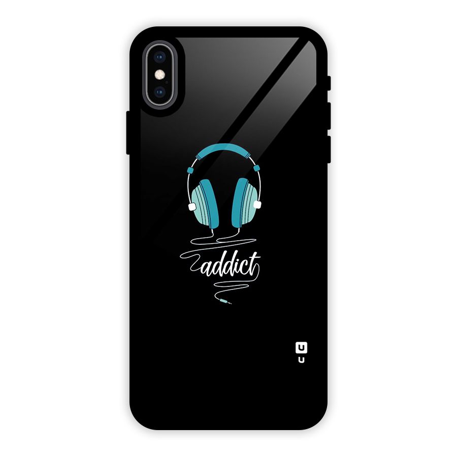 Music Addict Glass Back Case for iPhone XS Max