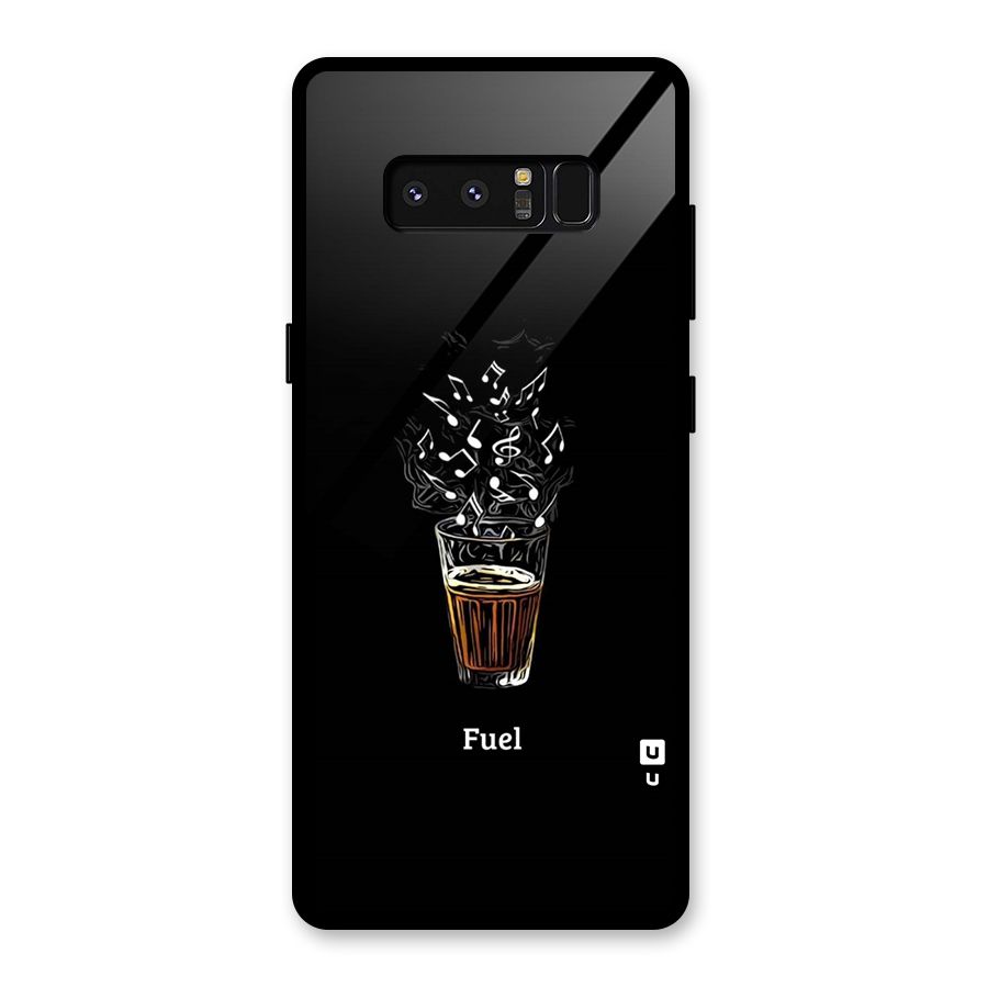 Music Chai My Fuel Glass Back Case for Galaxy Note 8