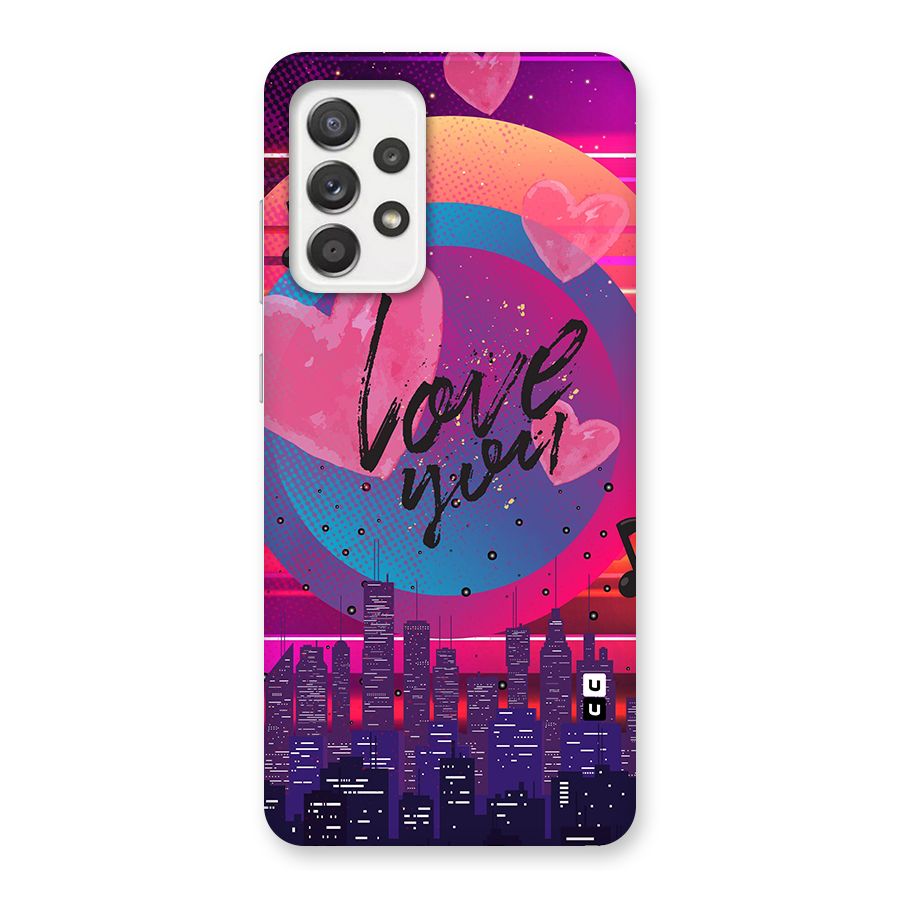 Music City Love Glass Back Case for Galaxy A52