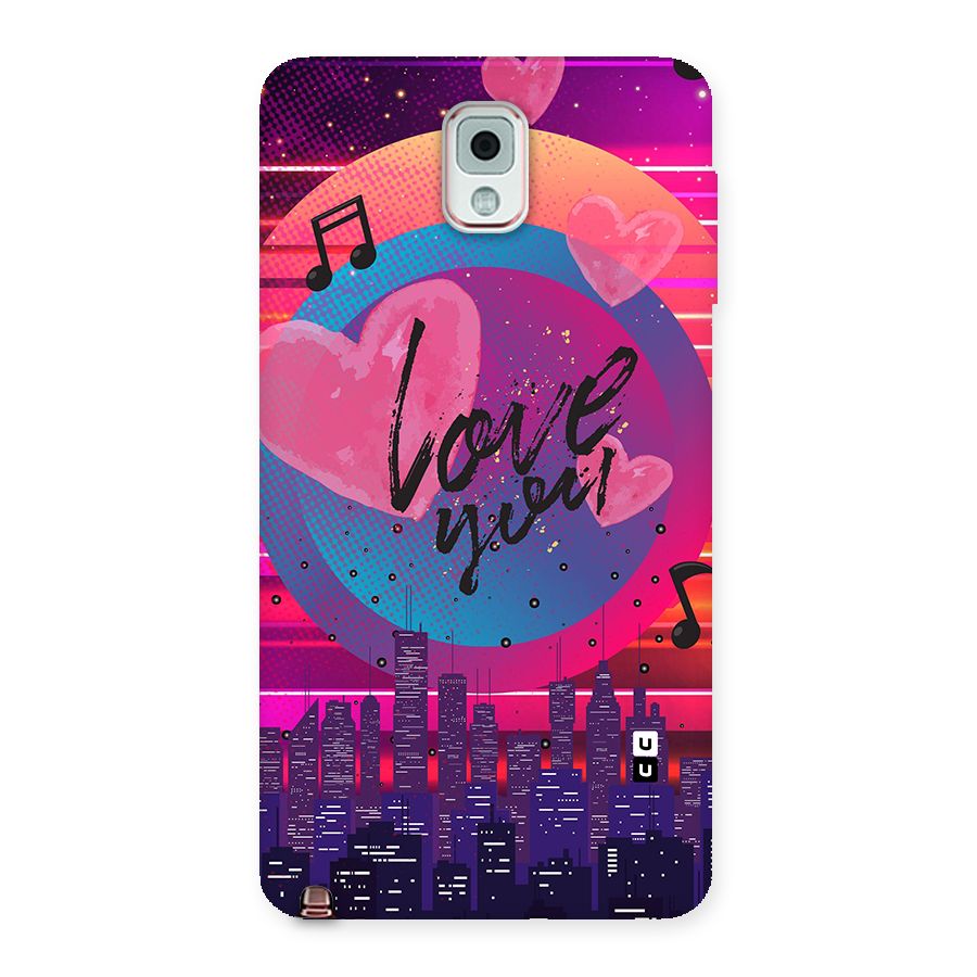 Music City Love Back Case for Galaxy Note 3