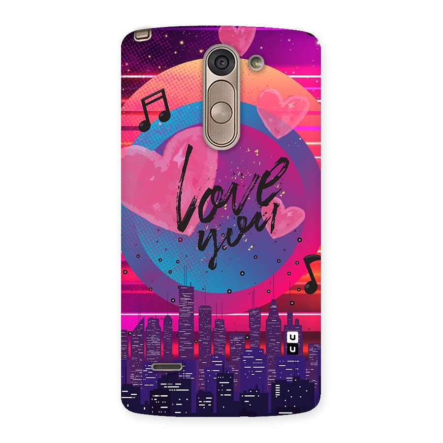 Music City Love Back Case for LG G3 Stylus