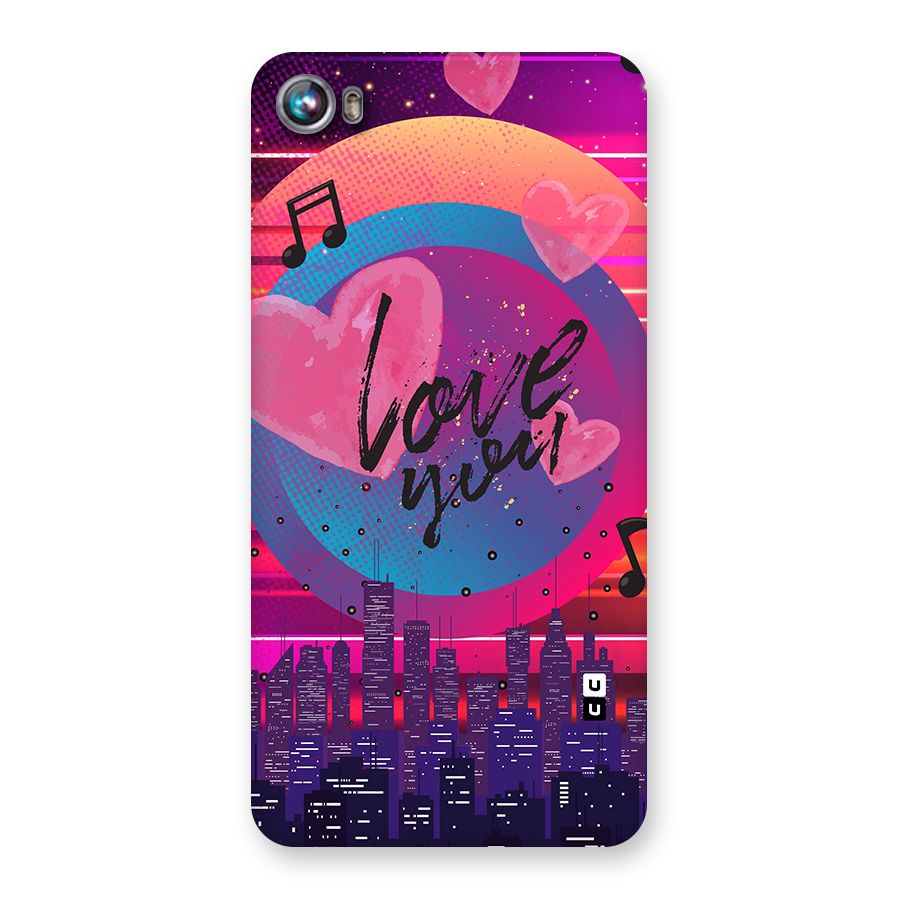 Music City Love Back Case for Micromax Canvas Fire 4 A107