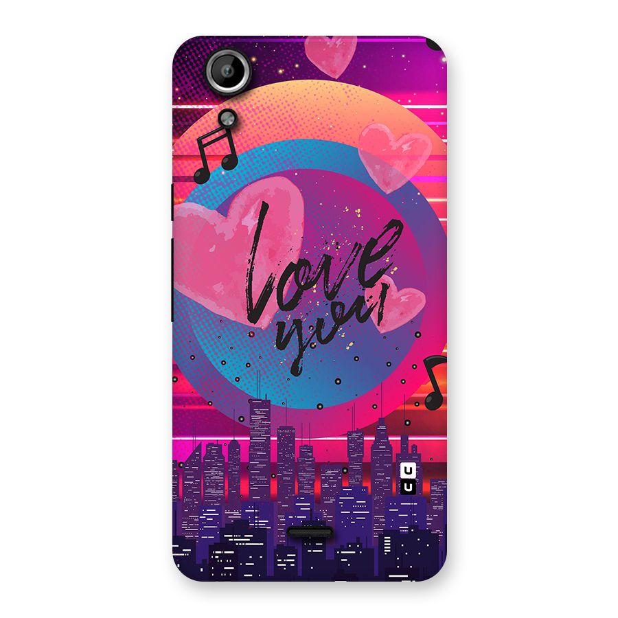 Music City Love Back Case for Micromax Canvas Selfie Lens Q345
