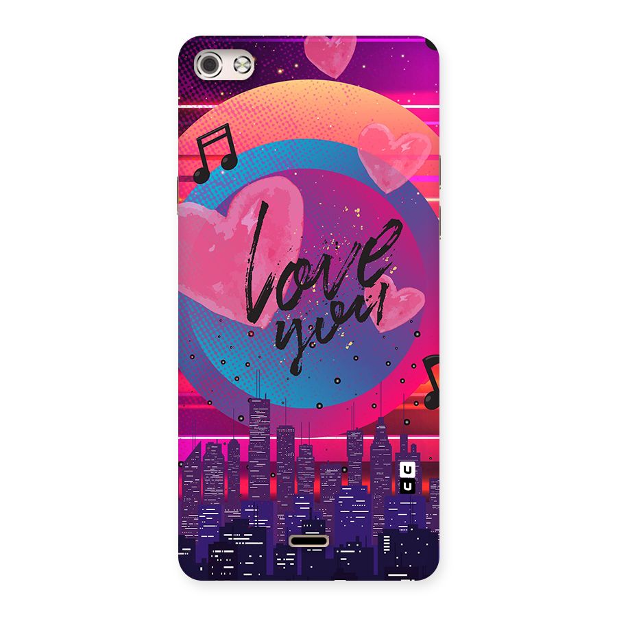Music City Love Back Case for Micromax Canvas Silver 5