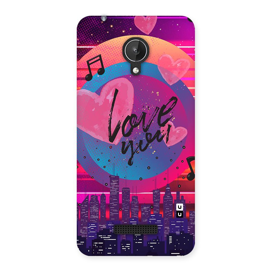 Music City Love Back Case for Micromax Canvas Spark Q380