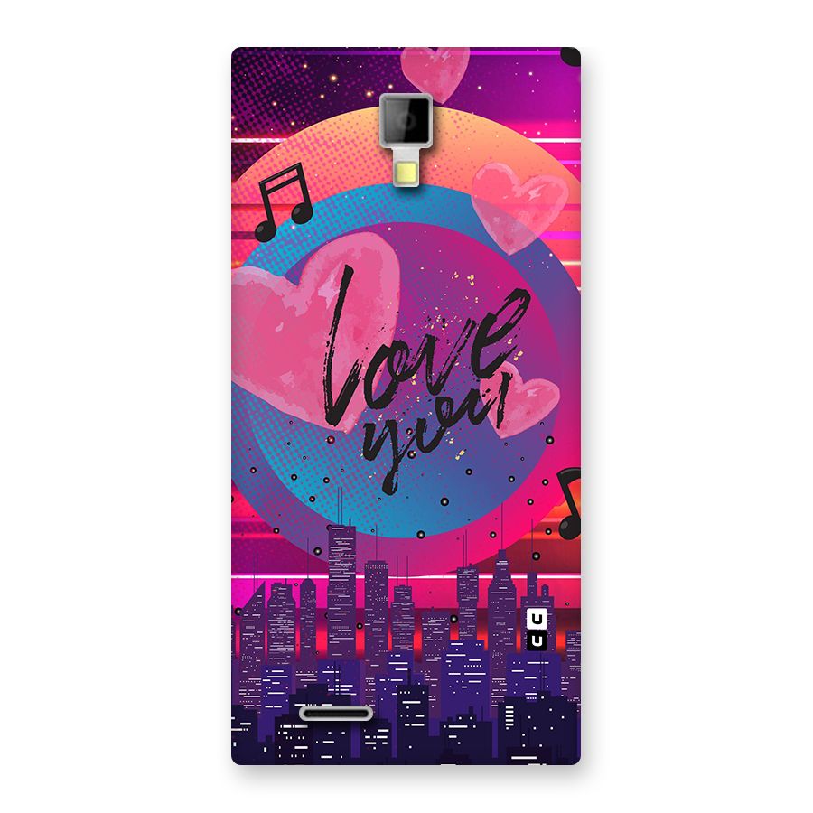 Music City Love Back Case for Micromax Canvas Xpress A99