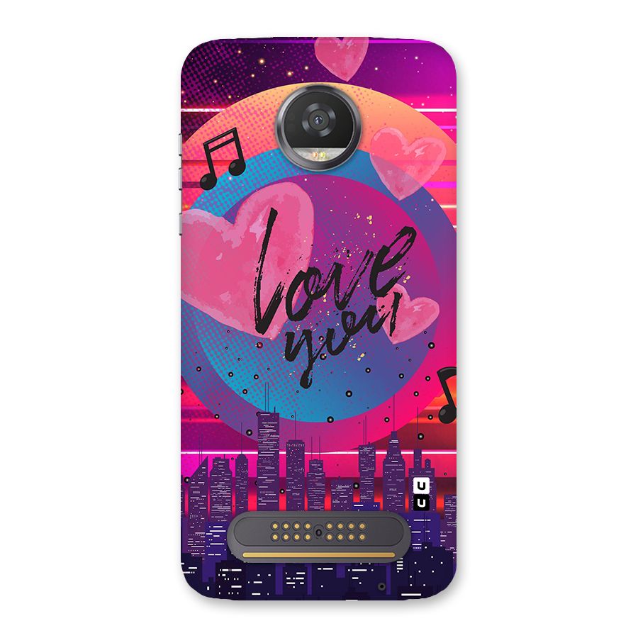 Music City Love Back Case for Moto Z2 Play
